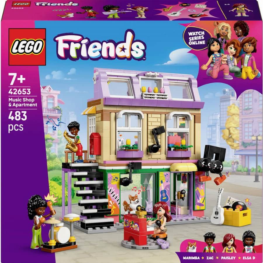 LEGO® FRIENDS 42653 Muziekwinkel & woning