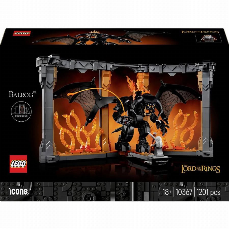 LEGO® ICONS™ 10367 De heer van de ringen: Balrog boekensteun