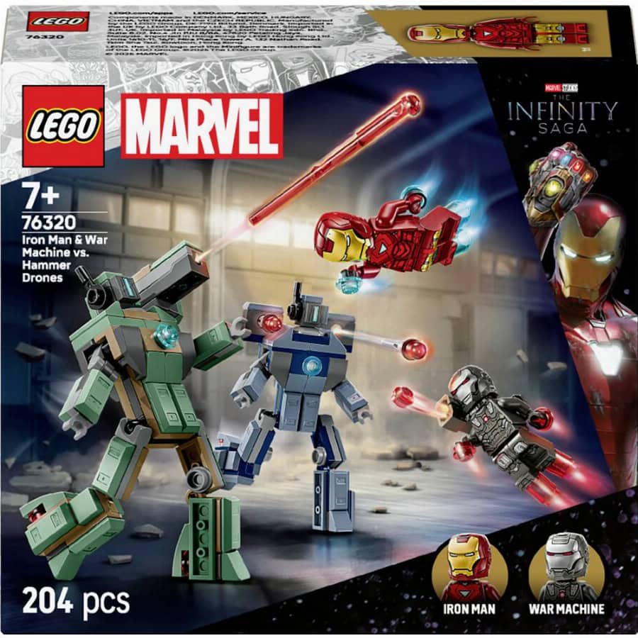 LEGO® MARVEL SUPER HEROES 76320 Iron Man & War machine VS hamer drones