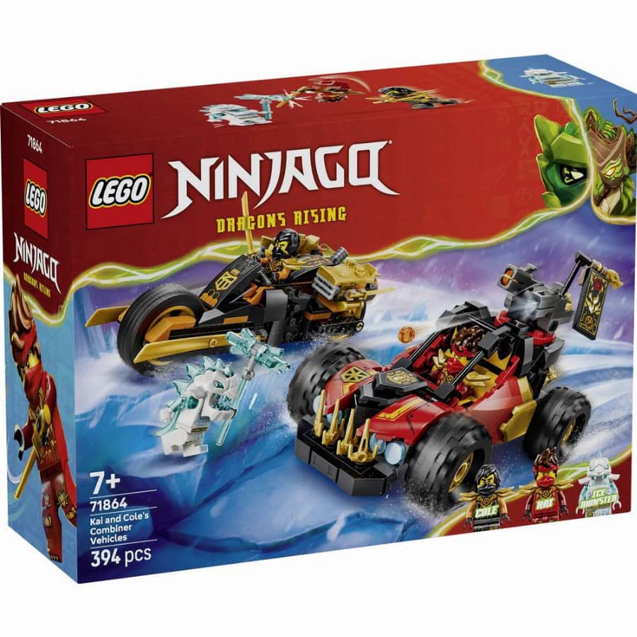 LEGO® NINJAGO 71864 Kais en Coles combi-flitzer