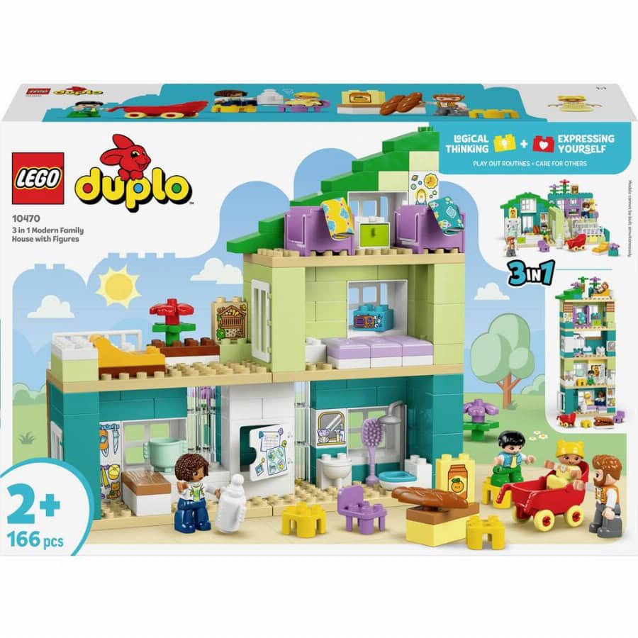 LEGO® DUPLO® 10470 Modern familiehuis met figuren – 3-in-1-set (10470)