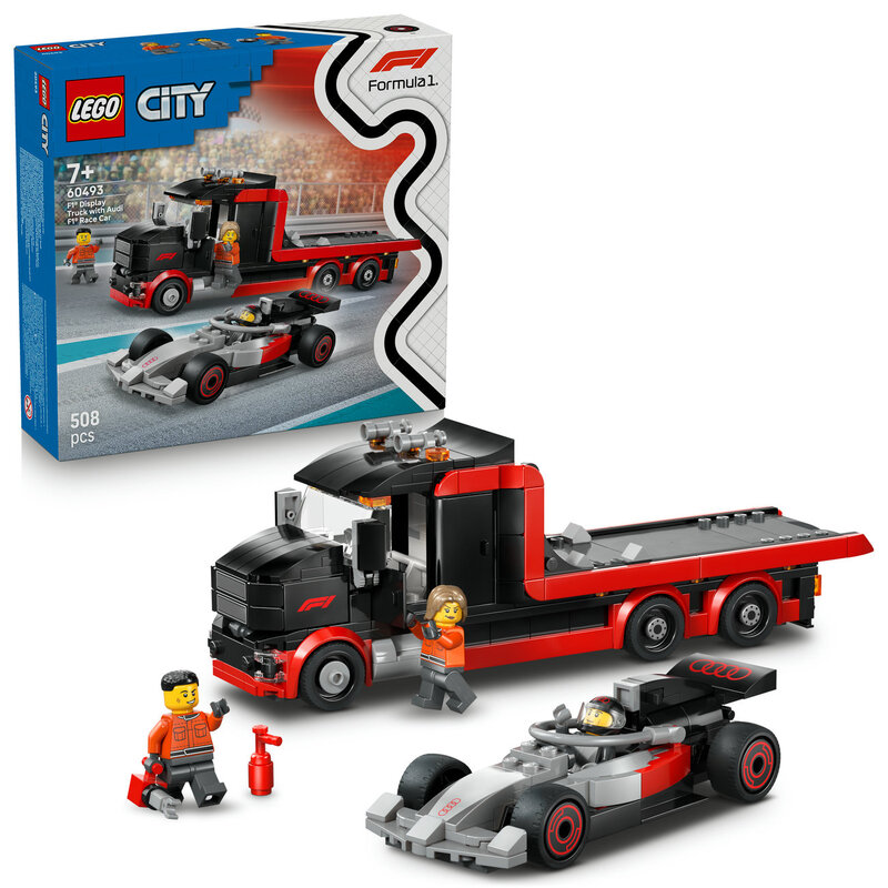 LEGO City F1 Displaytruck met Audi F1 racewagen 60493