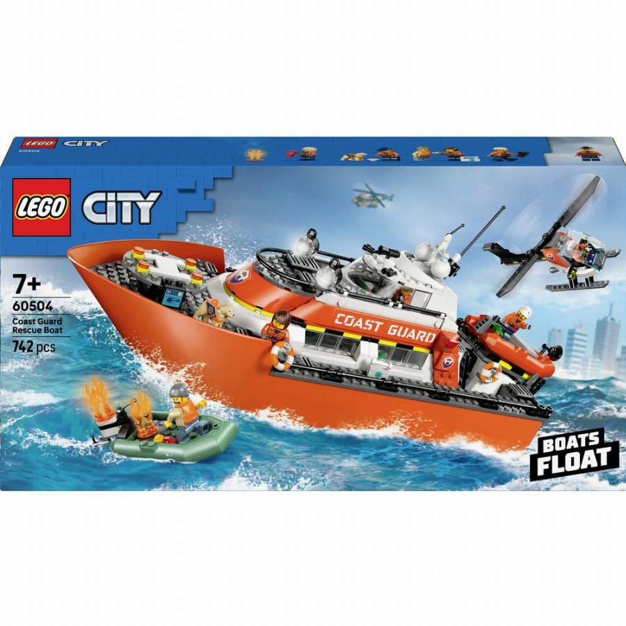 LEGO® CITY 60504 Reddingsboot van de kustwacht met helikopter (60504)