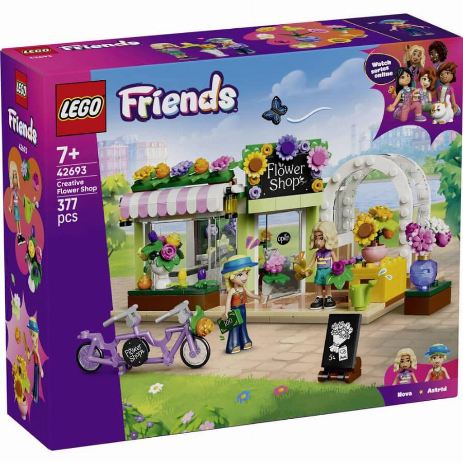 LEGO® FRIENDS 42693 Roleplaying-speelgoedwinkel met 2 minifiguren, bloemstukken en boeketten