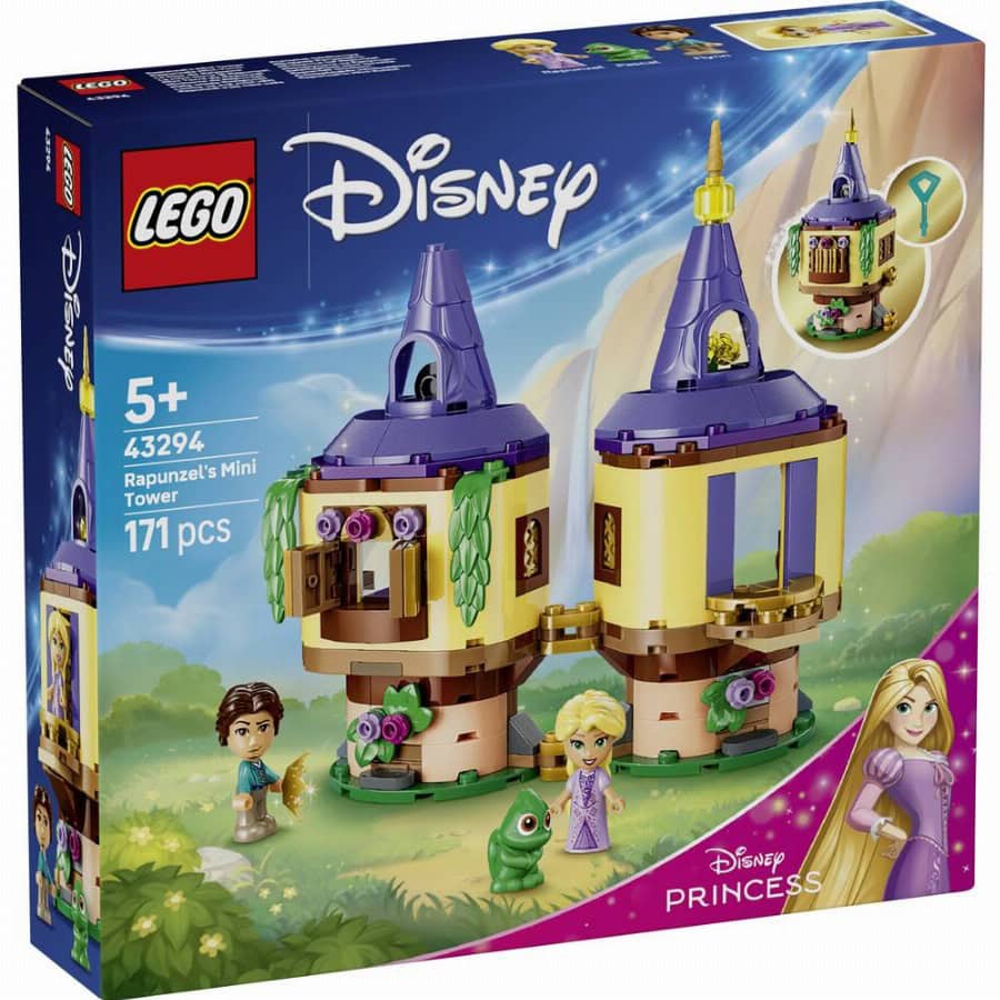 LEGO® DISNEY 43294 Mini-toren van Princess Rapunzels met Rapunzel, Flynn en Pascal