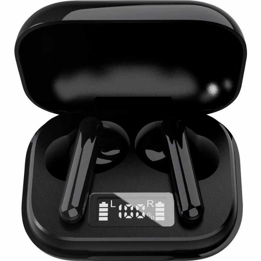 Denver TWE-38 In Ear oordopjes Bluetooth Zwart Indicator voor batterijstatus Sport