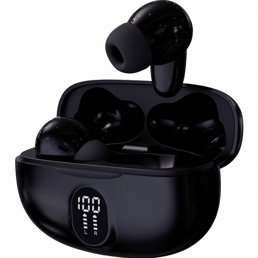 Denver TWE-57B BLACK In Ear oordopjes Bluetooth Stereo Zwart Touchbesturing Mobiele telefoon
