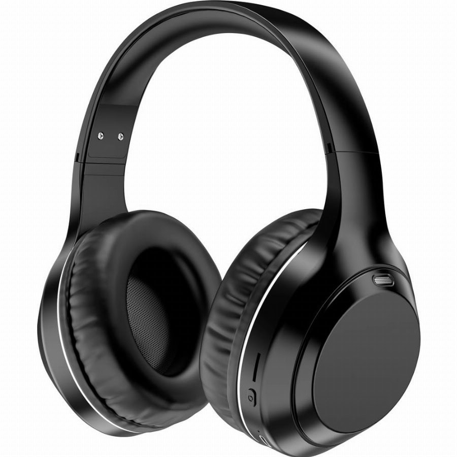 Denver BTN-211 Over Ear headset Bluetooth Zwart Noise Cancelling Headset Mobiele telefoon