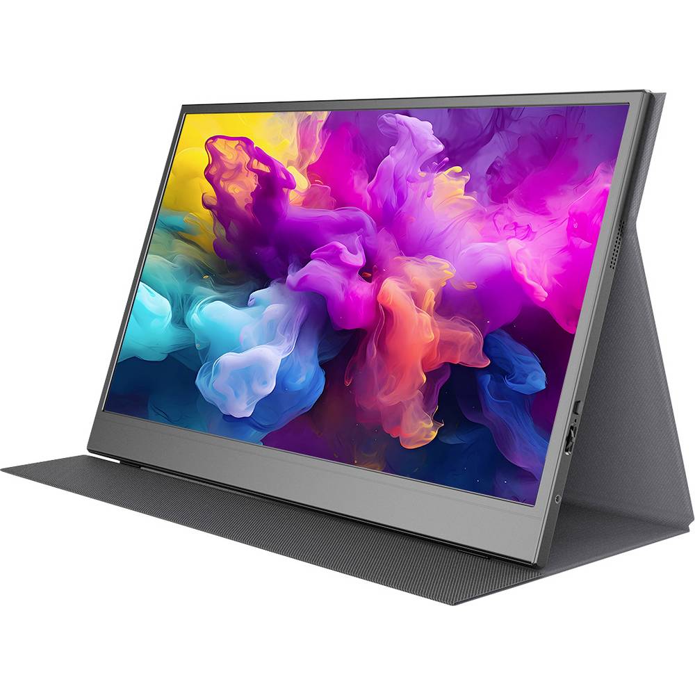 Denver Portable Monitor - Full HD - 15.6" - Draagbare Monitor - Lederen Hoes - HDMI - USB-C - PMO15604