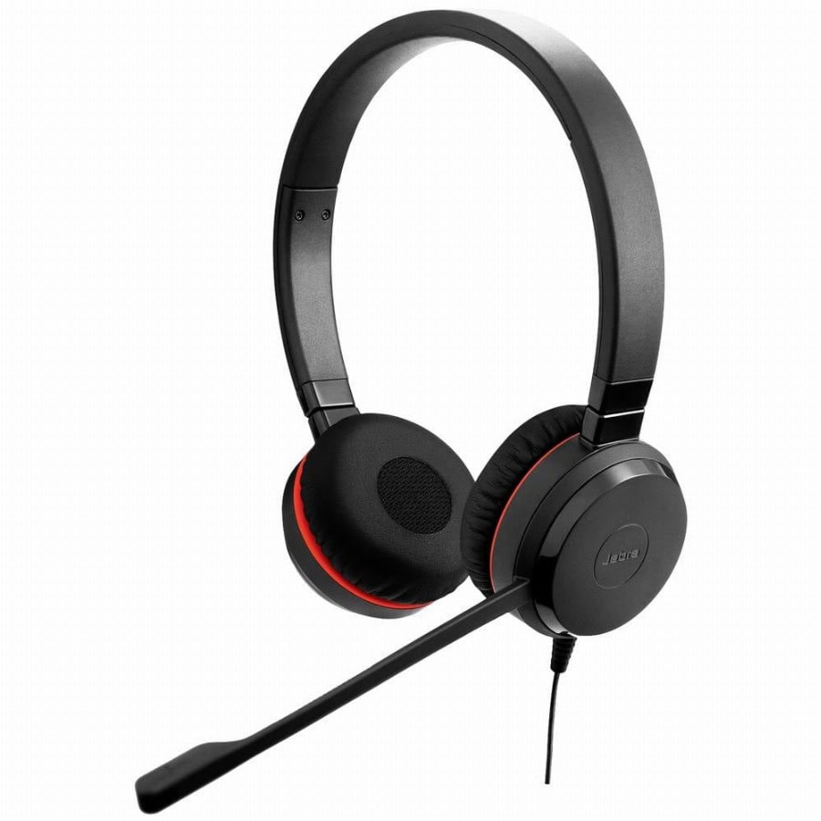 Jabra Evolve 30 II UC On Ear headset Kabel Stereo Zwart Microfoon uitschakelbaar (mute), Volumeregeling Computer