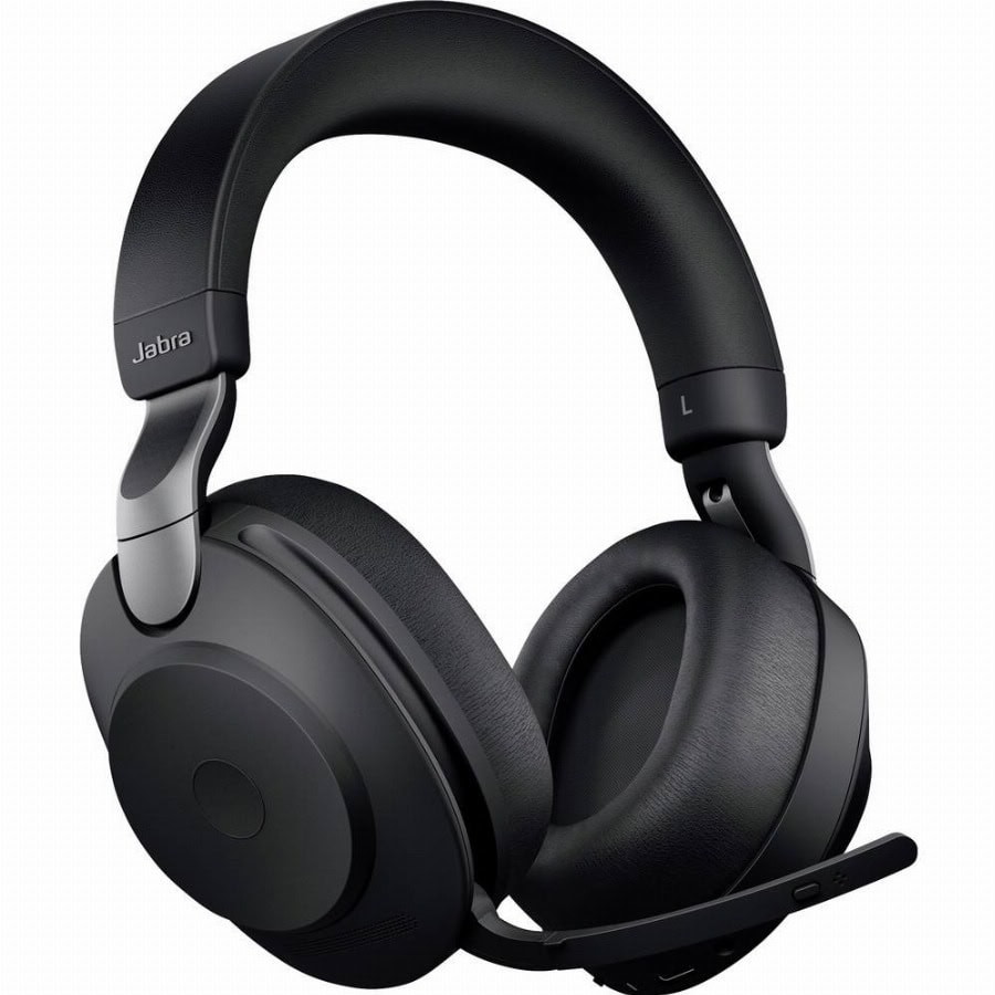 Jabra Evolve2 85 UC Over Ear headset Bluetooth, Kabel Stereo Zwart Ruisonderdrukking (microfoon) Volumeregeling, Indicator voor batterijstatus, Microfoon