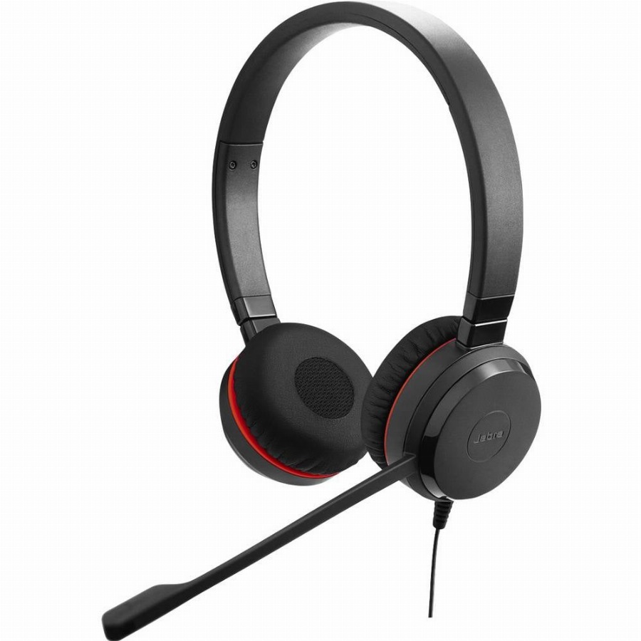 Jabra Evolve 20 On Ear headset Kabel Stereo Zwart Noise Cancelling, Ruisonderdrukking (microfoon) Headset, Mono Telefoon
