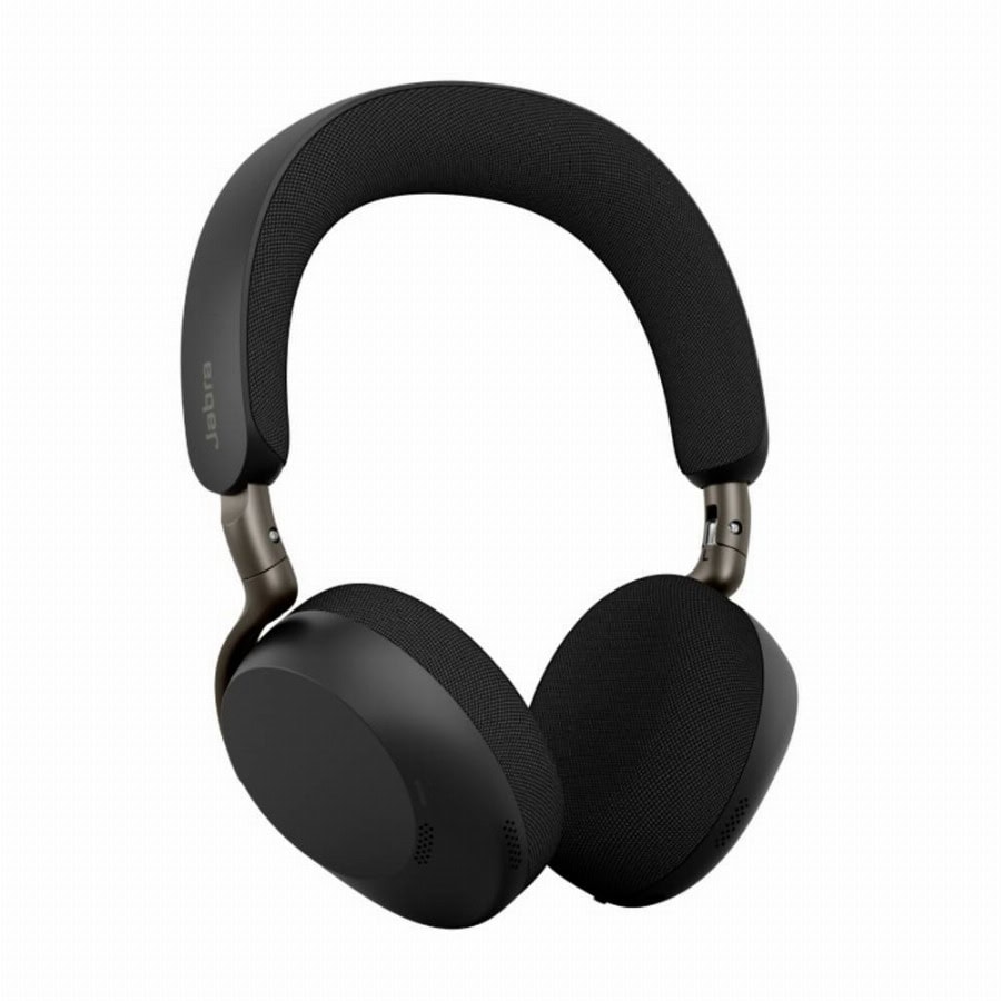 Jabra Jabra Evolve3 75 MS Stereo black mit Lin Over Ear headset Bluetooth Stereo Zwart Noise Cancelling Microsoft Teams knop Telefoon