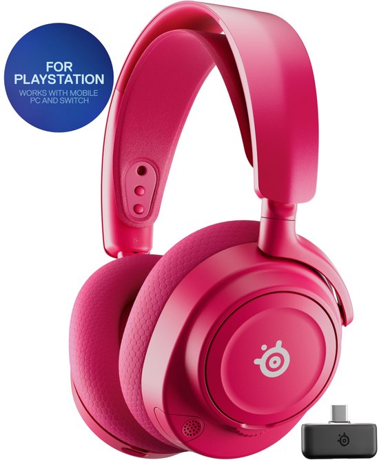SteelSeries Arctis Nova 7P Gen 2 - Draadloze Gaming Headset - PlayStation 4 & 5 - Magenta
