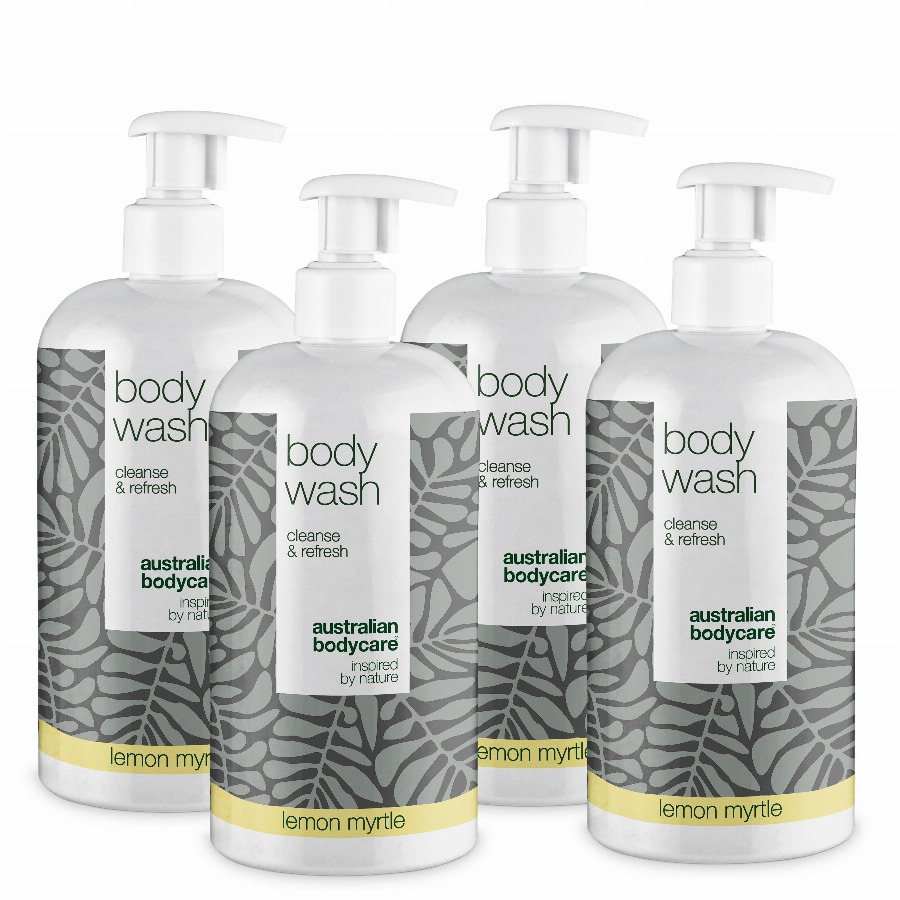 Australian Bodycare Pakket met 4x Lemon Myrthe Douchegel 2000