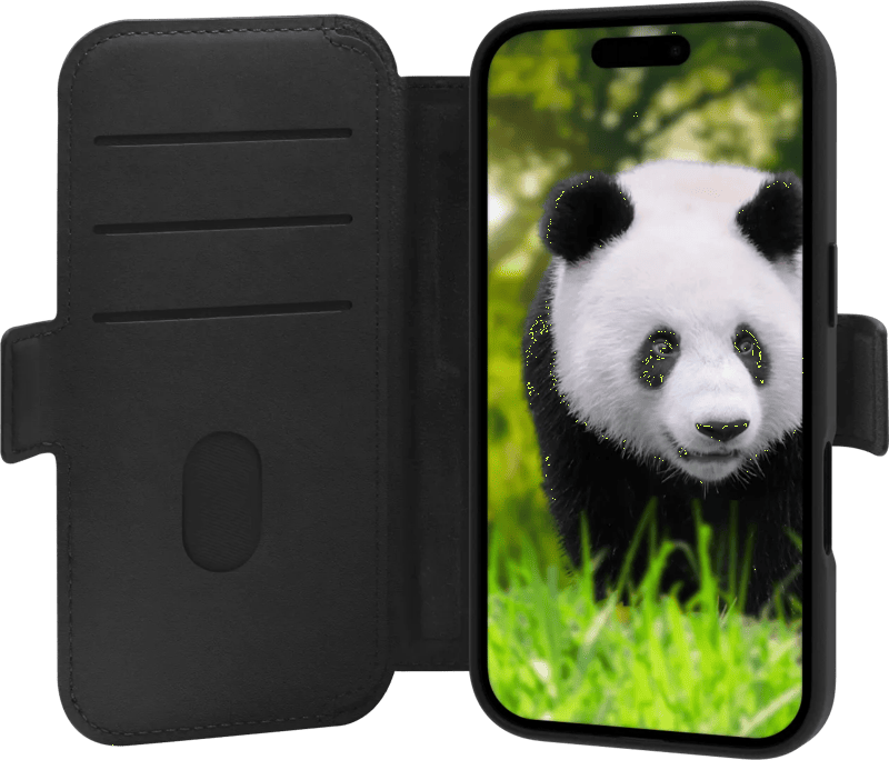 DBramante1928 Lynge iPhone 17 Book Case Leer met MagSafe Zwart