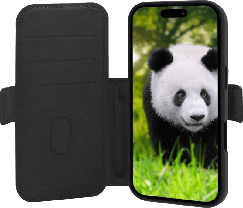 DBramante1928 Lynge iPhone 17 Pro Book Case Leer met MagSafe Zwart