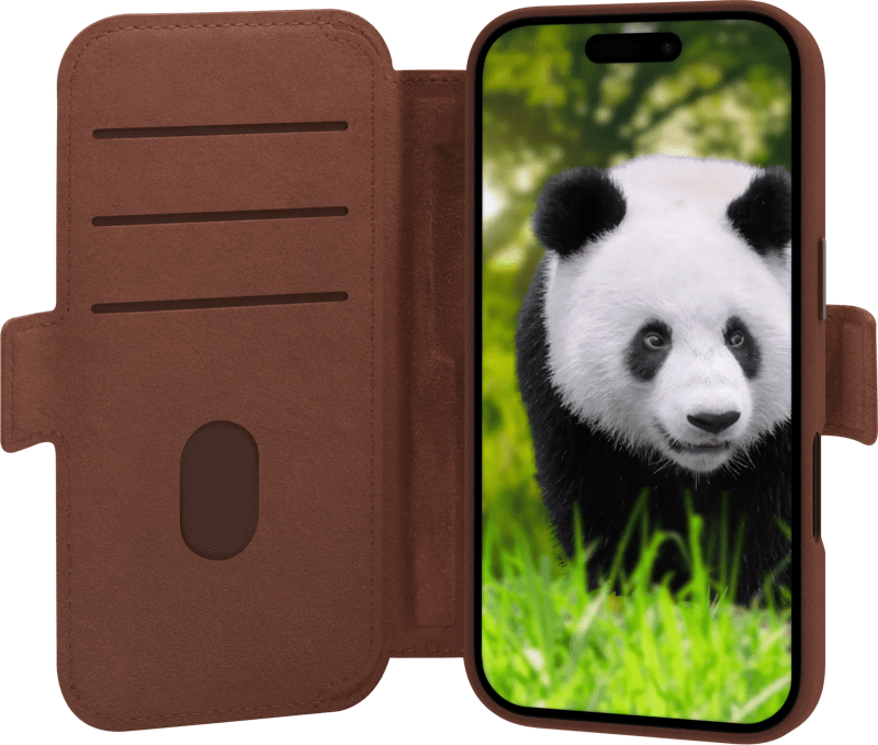 DBramante1928 Lynge iPhone 17 Book Case Leer met MagSafe Bruin