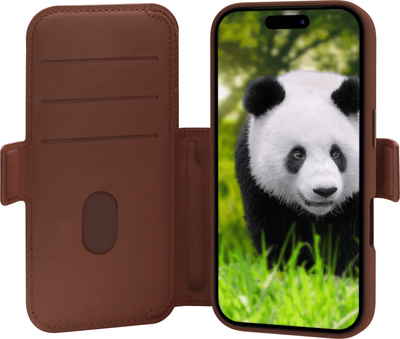 DBramante1928 Lynge iPhone 17 Pro Book Case Leer met MagSafe Bruin