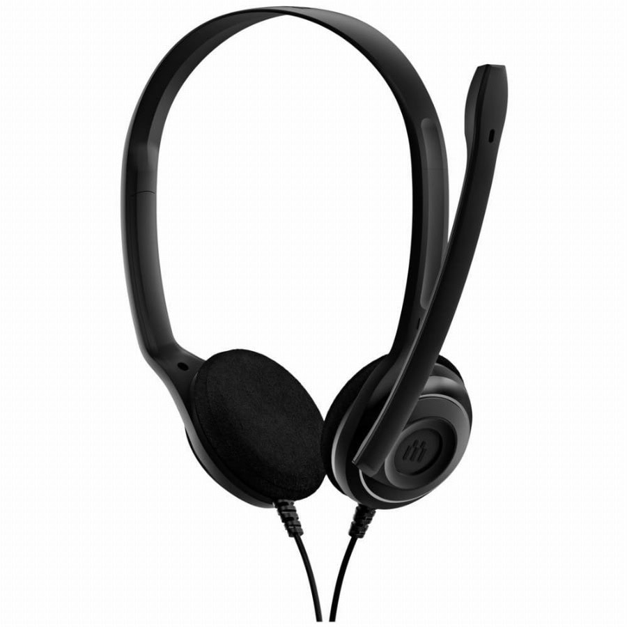 EPOS PC 8 USB On Ear headset Kabel Stereo Zwart Microfoon uitschakelbaar (mute), Volumeregeling Computer