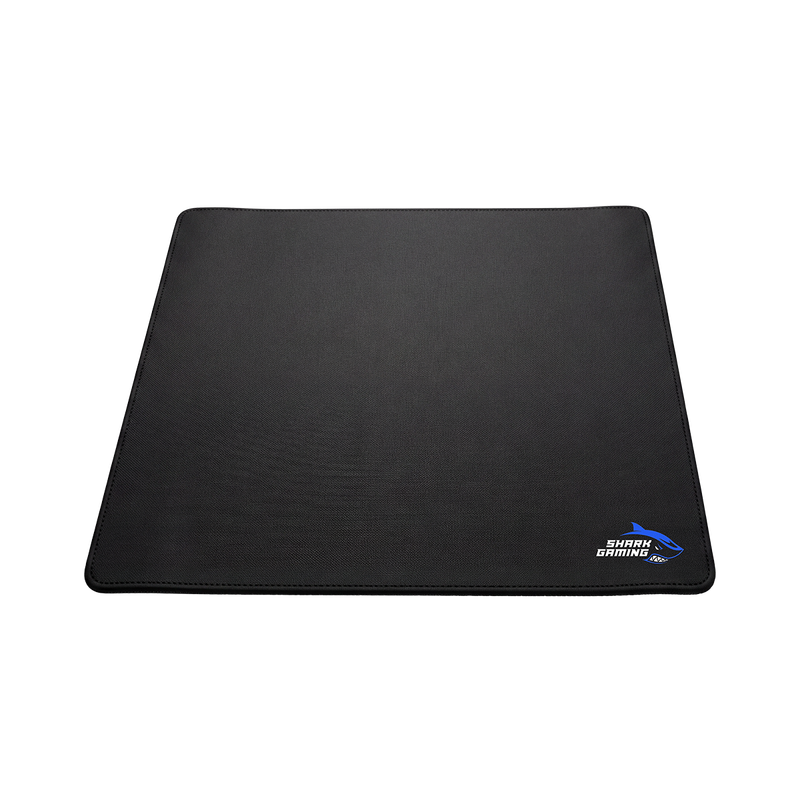 Shark Gaming muismat, 450 × 400 mm, Bedieningsoppervlak, Antislip rubberen basis, Gestikte randen, Zwart
