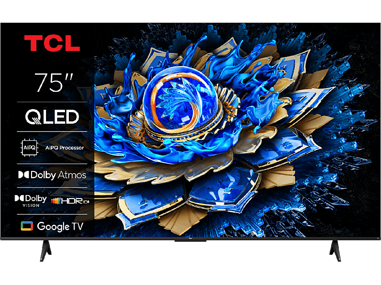 TCL 75T69C | 75 4K UHD QLED TV | Dolby Vision & HDR10+ | Google TV