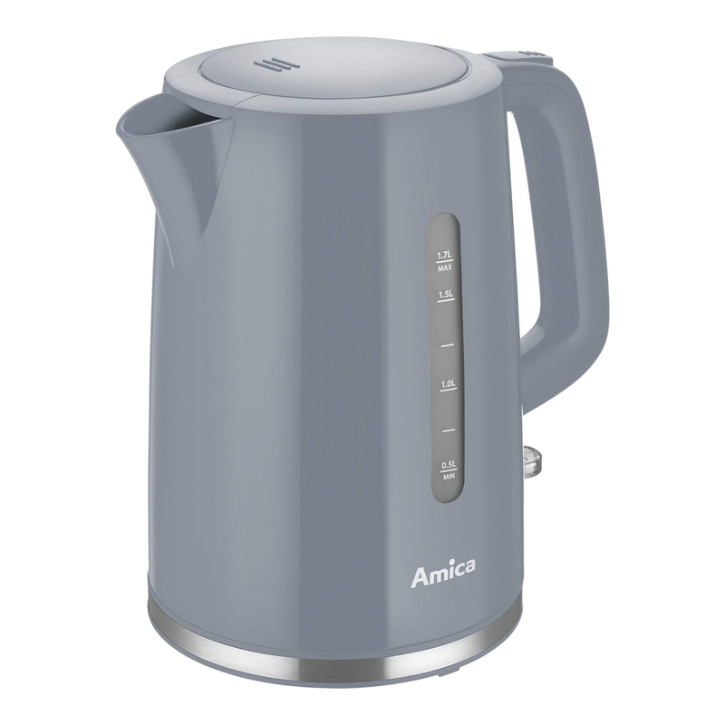 Amica KF1013 Snoerloze Waterkoker 1,7 Liter 2200W Automatische Uitschakeling Grijs