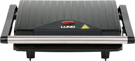 LUND Tosti apparaat/ Panini grill - 750W - Antiaanbaklaag (23 x 14,5 cm)
