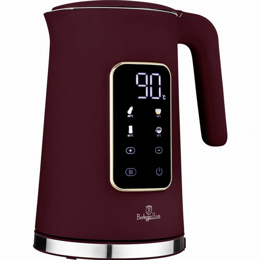 BerlingerHaus Waterkoker BPA-vrij, CoolTouch-behuizing, Digitale timer, LC-display, Instelbare temperatuur, Oververhittingsbeveiliging Aantal/Volume: 1.7 l