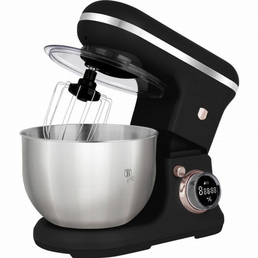 BerlingerHaus BH/9897 Foodprocessor 1500 W Zwart, Rose gold