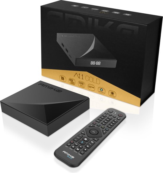Amiko A11 Gold 4K Android OTT Media Streamer
