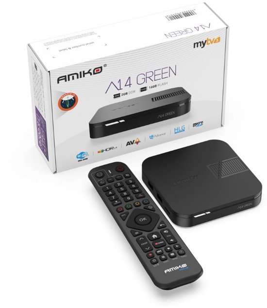 Amiko A14 Green Streaming Box 4K UHD