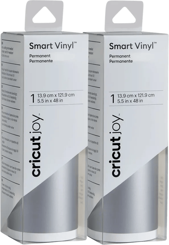 Cricut Joy Smart Vinyl Permanent 14x122 Zilver Duo Pack