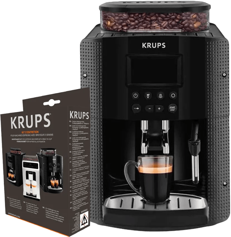 Krups EA8150 Zwart + Onderhoudskit