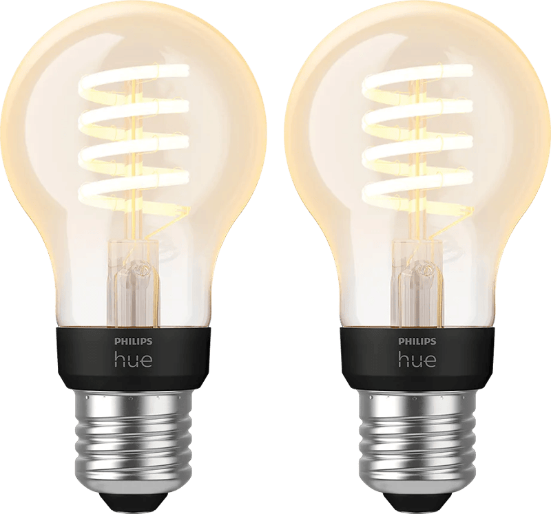 Philips Hue Filamentlamp White Ambiance Standaard E27 2-pack