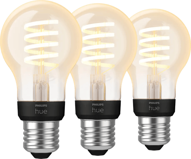Philips Hue Filamentlamp White Ambiance Standaard E27 3-pack