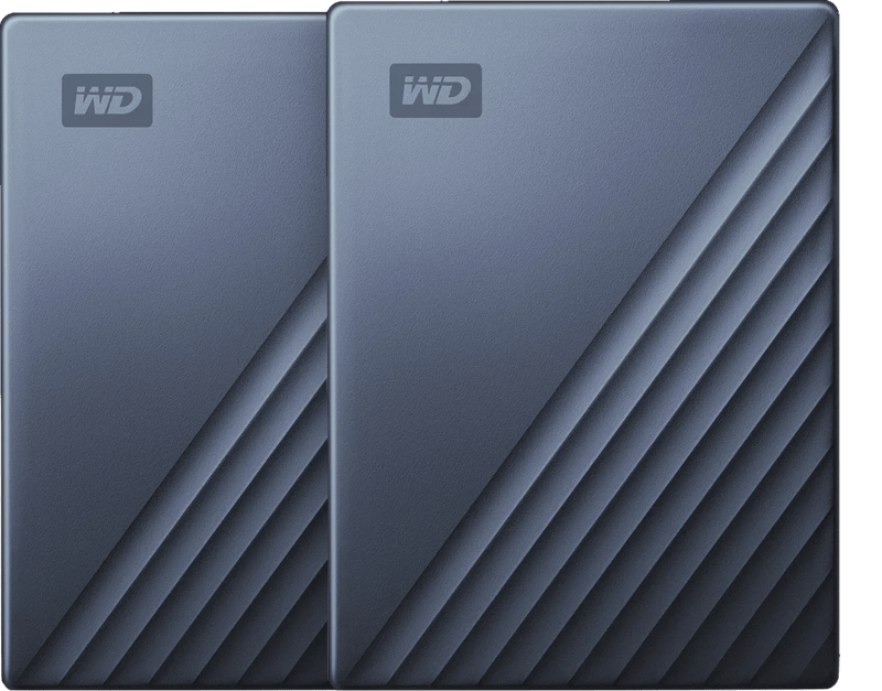 WD My Passport for Mac Type C 2TB Blauw – Duo pack