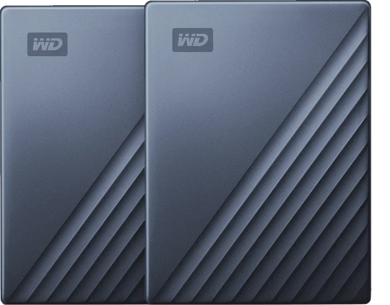 WD My Passport for Mac 5TB Type C Blauw – Duo pack