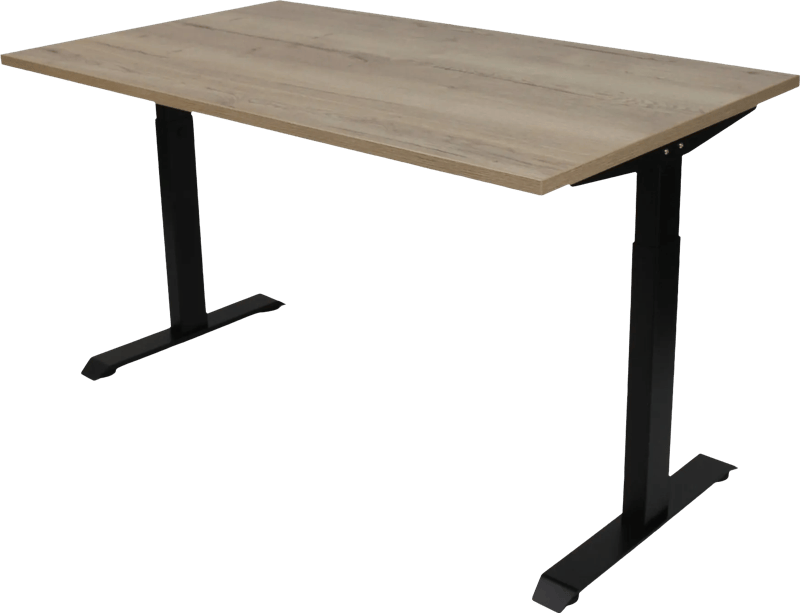 Euroseats Zit/Zit Bureau 120 x 80 Zwart Eiken