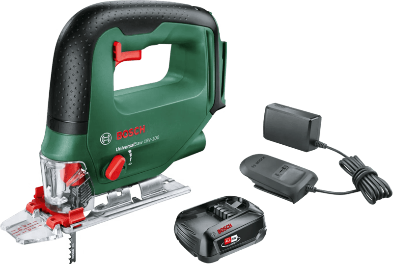 Bosch UniversalSaw 18V-100 + POWER FOR ALL 18V 2,5 Ah Accu Set