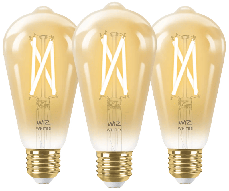WiZ Smart Filament lamp Edison 3-pack – Warm tot Koelwit Licht – E27