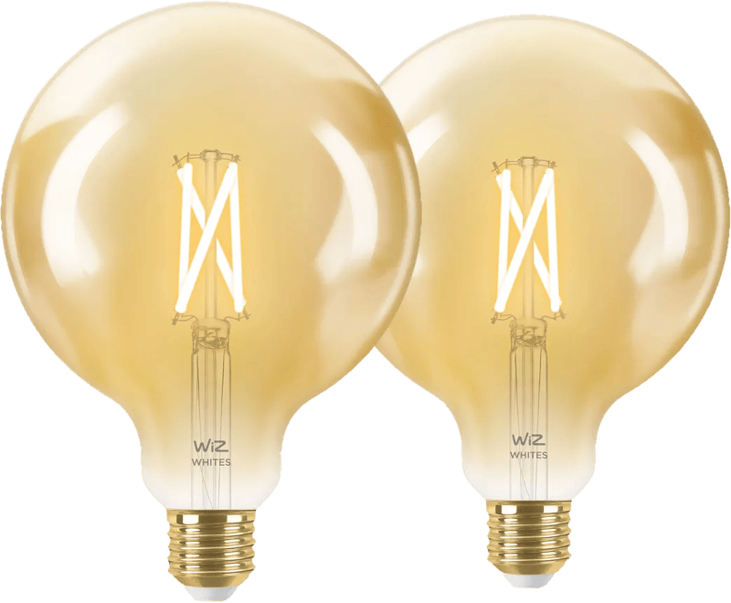 WiZ Smart Filament lamp Globe XL 2-pack - Warm tot Koelwit Licht - E27