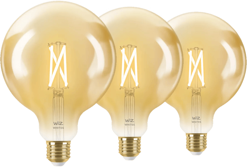 WiZ Smart Filament lamp Globe XL 3-pack - Warm tot Koelwit Licht - E27