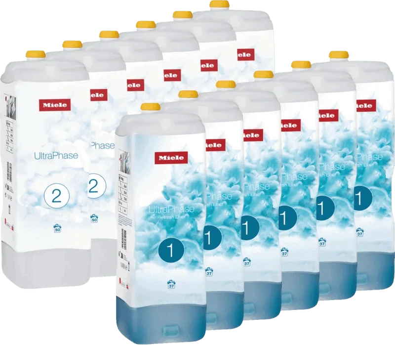 Miele Set UltraPhase Refresh Elixir 1 & 2 (12 flacons) - jaarpakket