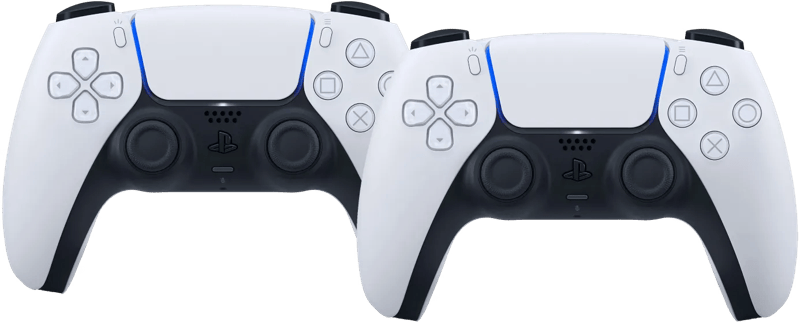 Sony PlayStation 5 DualSense Draadloze Controller Wit Duo Pack