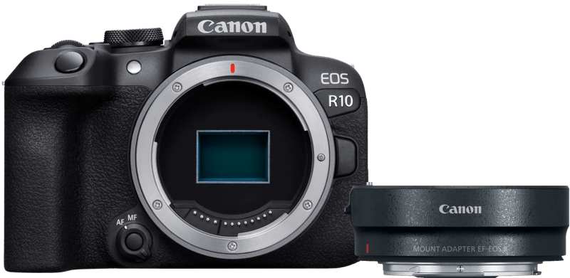 Canon EOS R10 + EF – EOS R Adapter