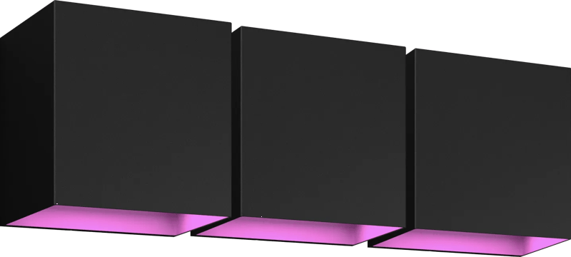 Philips Hue Resonate Downward White and Color – zwart 3-pack
