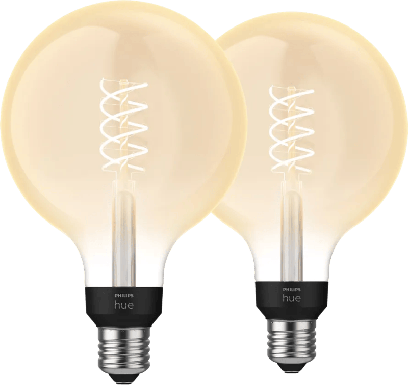 Philips Hue Filamentlamp White Globe XL E27 – 2023 – 2-pack