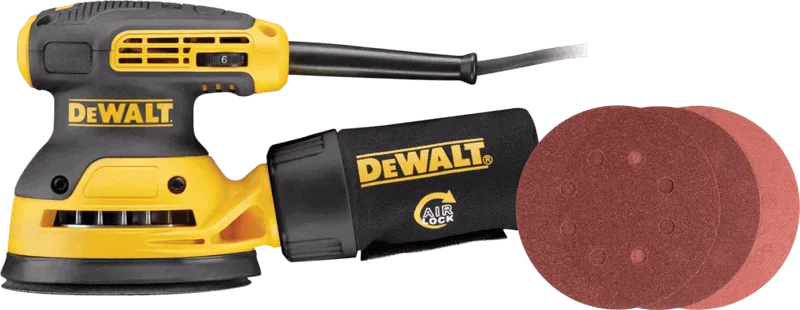 DeWalt DWE6423-QS + Bosch Schuurschijf 125 mm K80, K120, K240 (25x)