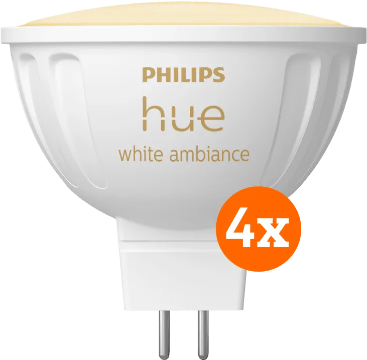 Philips Hue spot White Ambiance MR16 4-pack